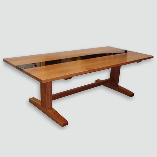 Custom Made Dining Table by Brendon Catley. #bespokefurniture #bespokedining #diningroomtable #nzmade