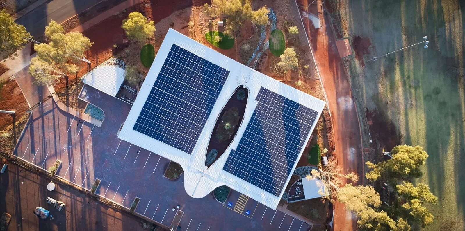 The building generates more energy than it consumes