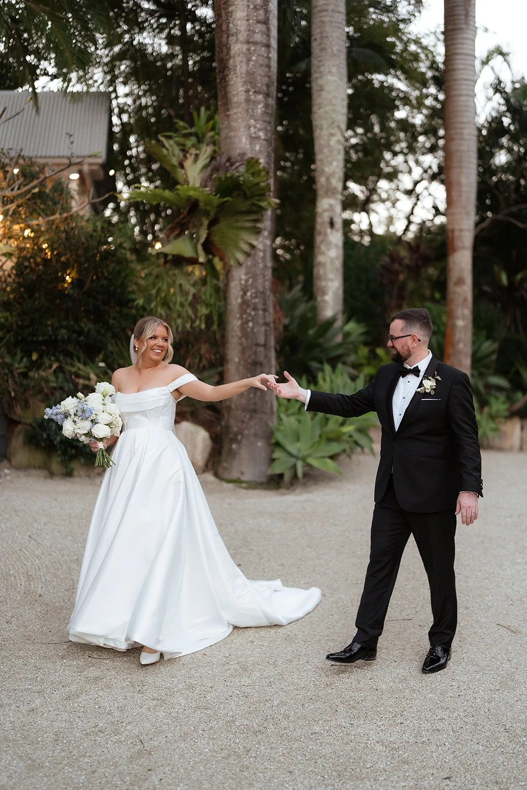 Real Bride Amy wears Avery by Trish Peng