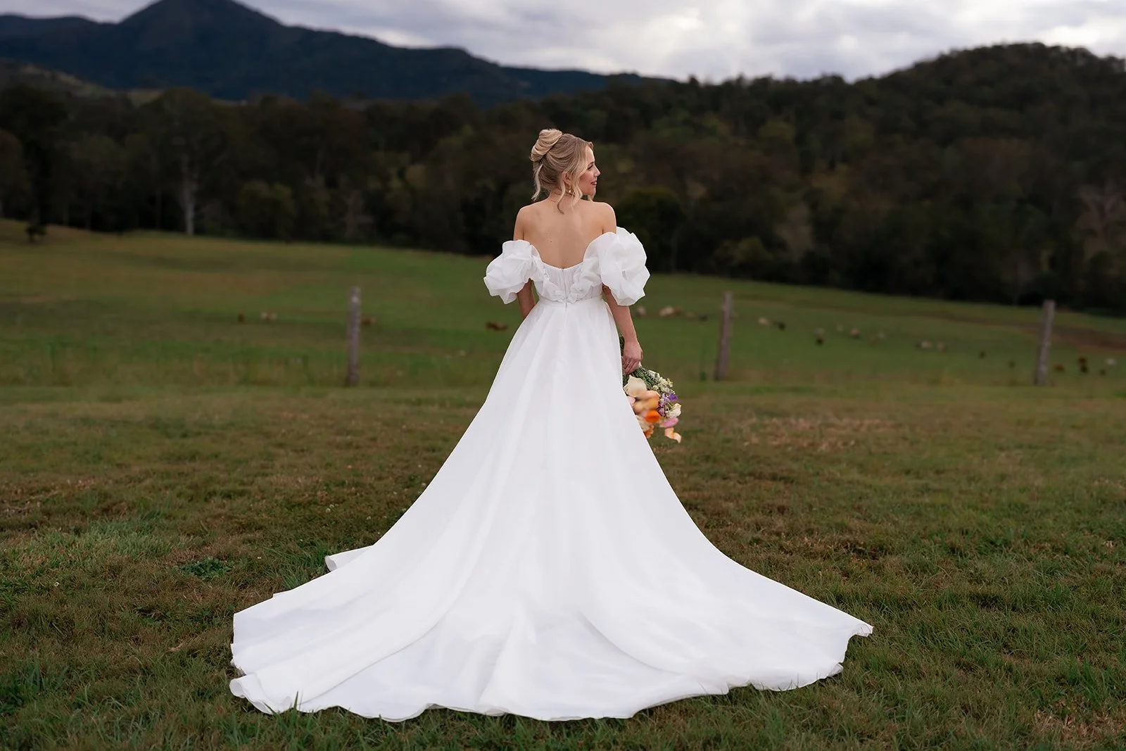 Real Bride Chloe wears Zoe by Esty Style