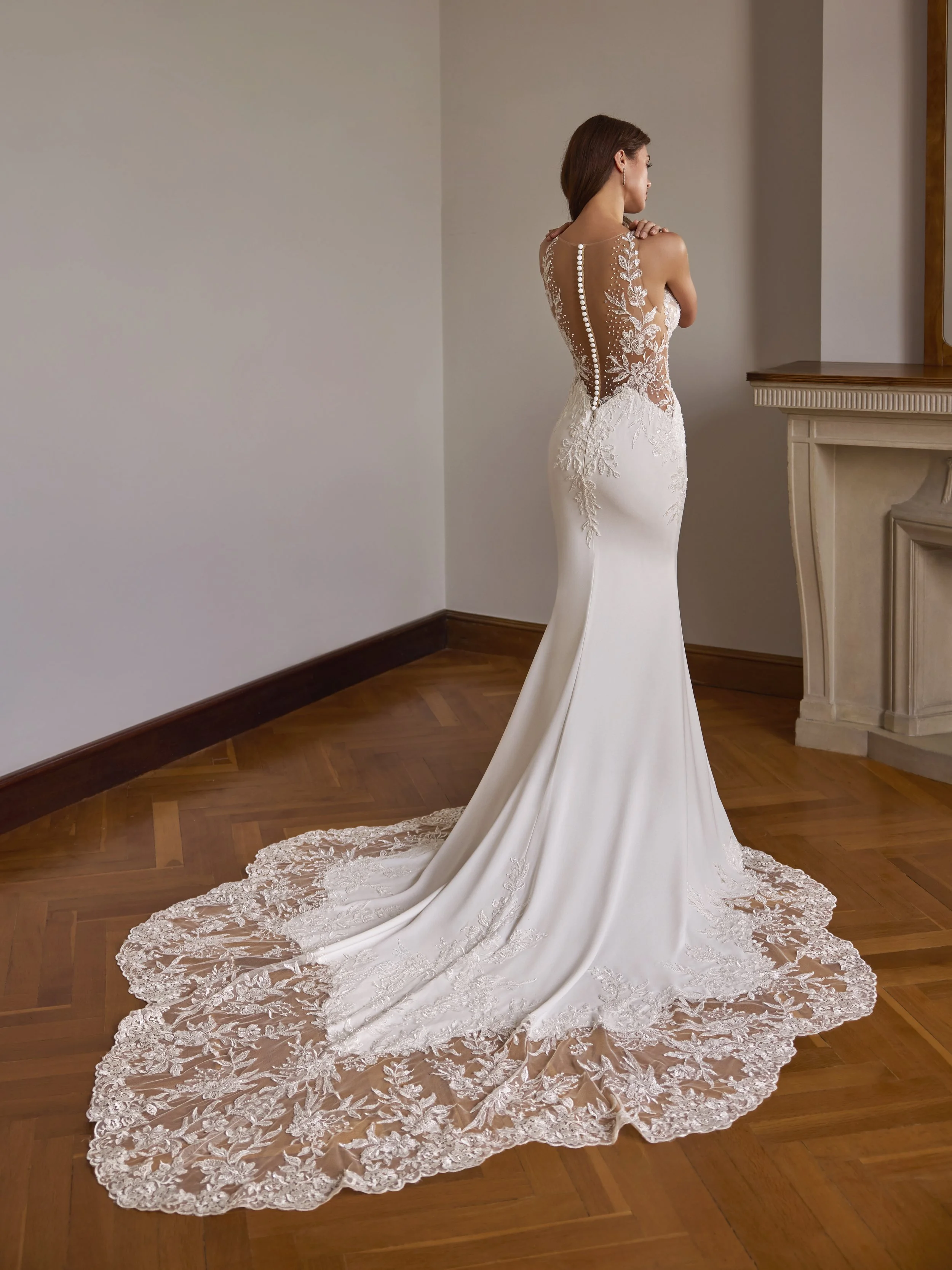 Urha by House of St Patrick, available at The Art of Bridal exclusively in Queensland. Your bridal destination.

