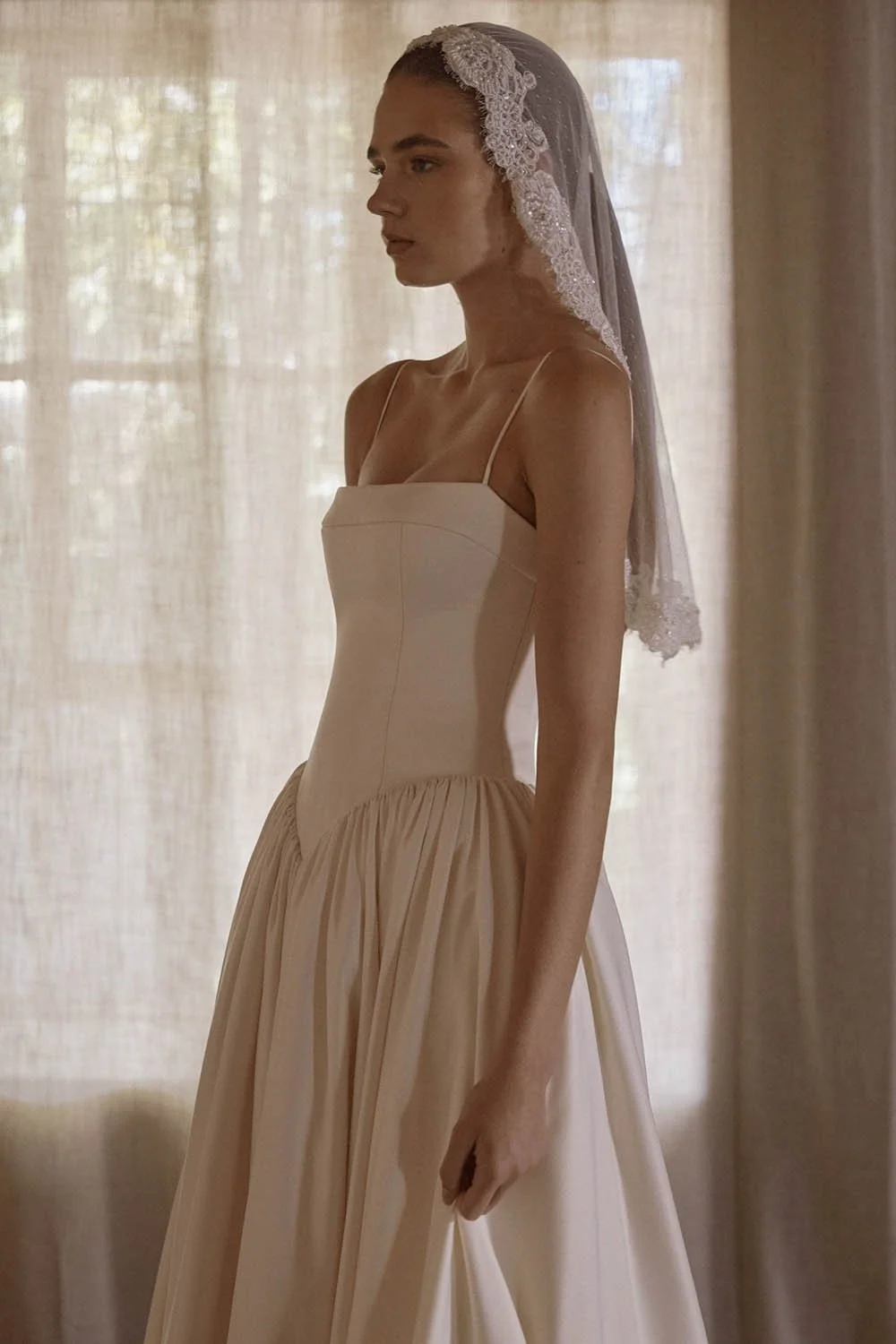 Anais by Vagabond Bridal, Available exclusively at The Art of Bridal boutique in Brisbane, Queensland. Perfect for brides searching for a satin wedding dress that feels understated yet refined, Anaïs is ideal for those drawn to modern minimalist brid