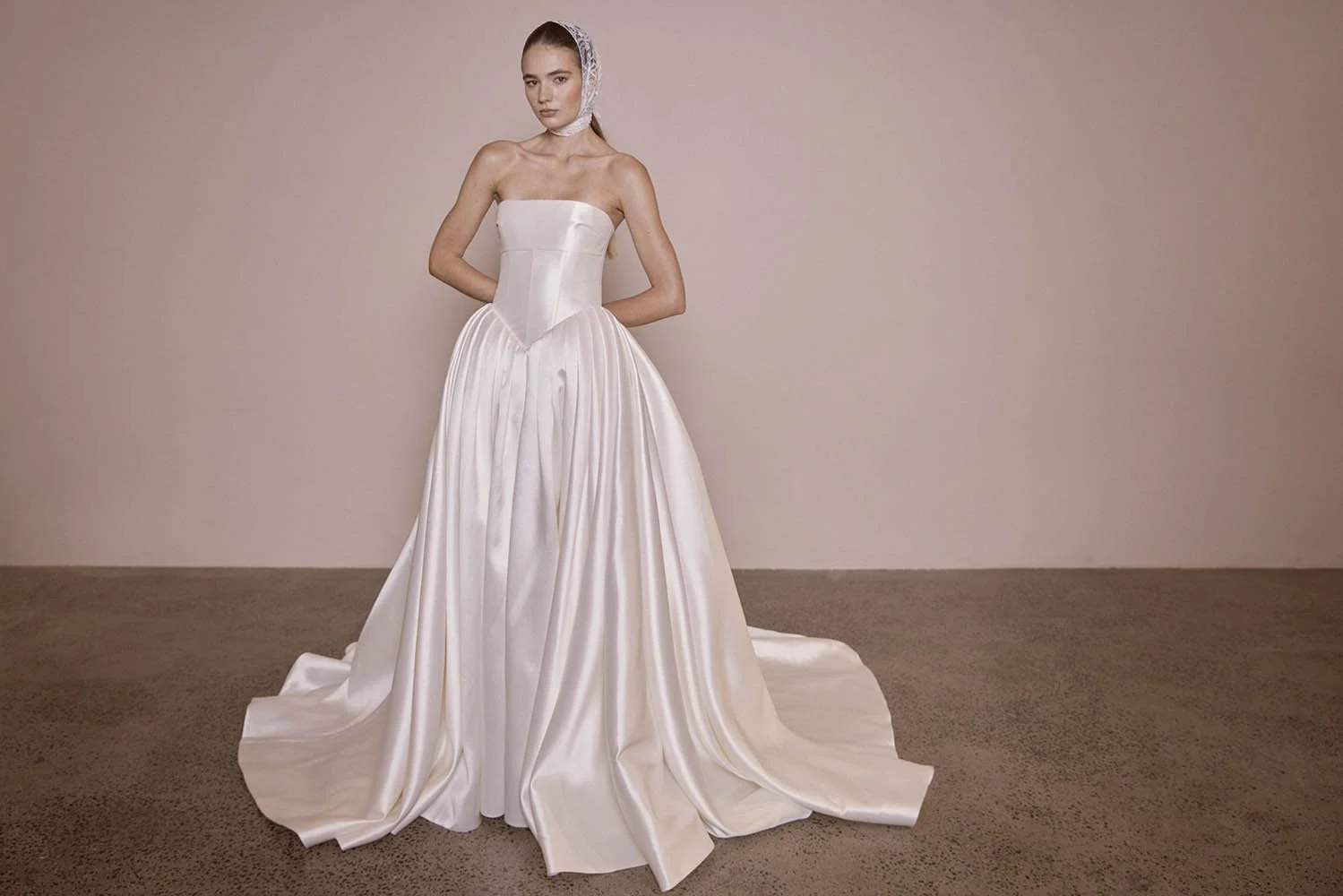 Victorie by Vagabond Bridal, Available exclusively at The Art of Bridal, bridal boutique in Brisbane, Queensland. Perfect for brides searching for a minimalist wedding dress that feels effortlessly modern yet timeless, Victoire is ideal for those dra