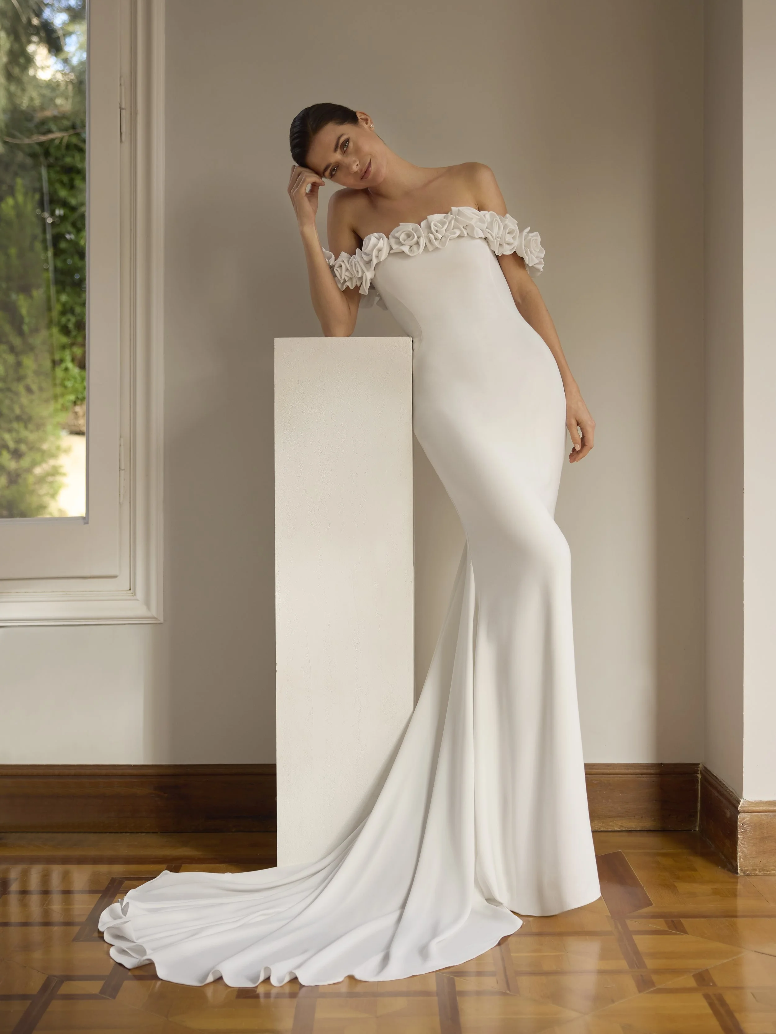 Emiliame by House of St Patrick, available exclusively at The Art of Bridal in Wilston, Brisbane Queensland.