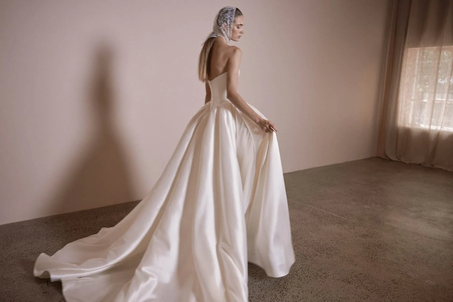 Victorie by Vagabond Bridal, Available exclusively at The Art of Bridal, bridal boutique in Brisbane, Queensland. Perfect for brides searching for a minimalist wedding dress that feels effortlessly modern yet timeless, Victoire is ideal for those dra