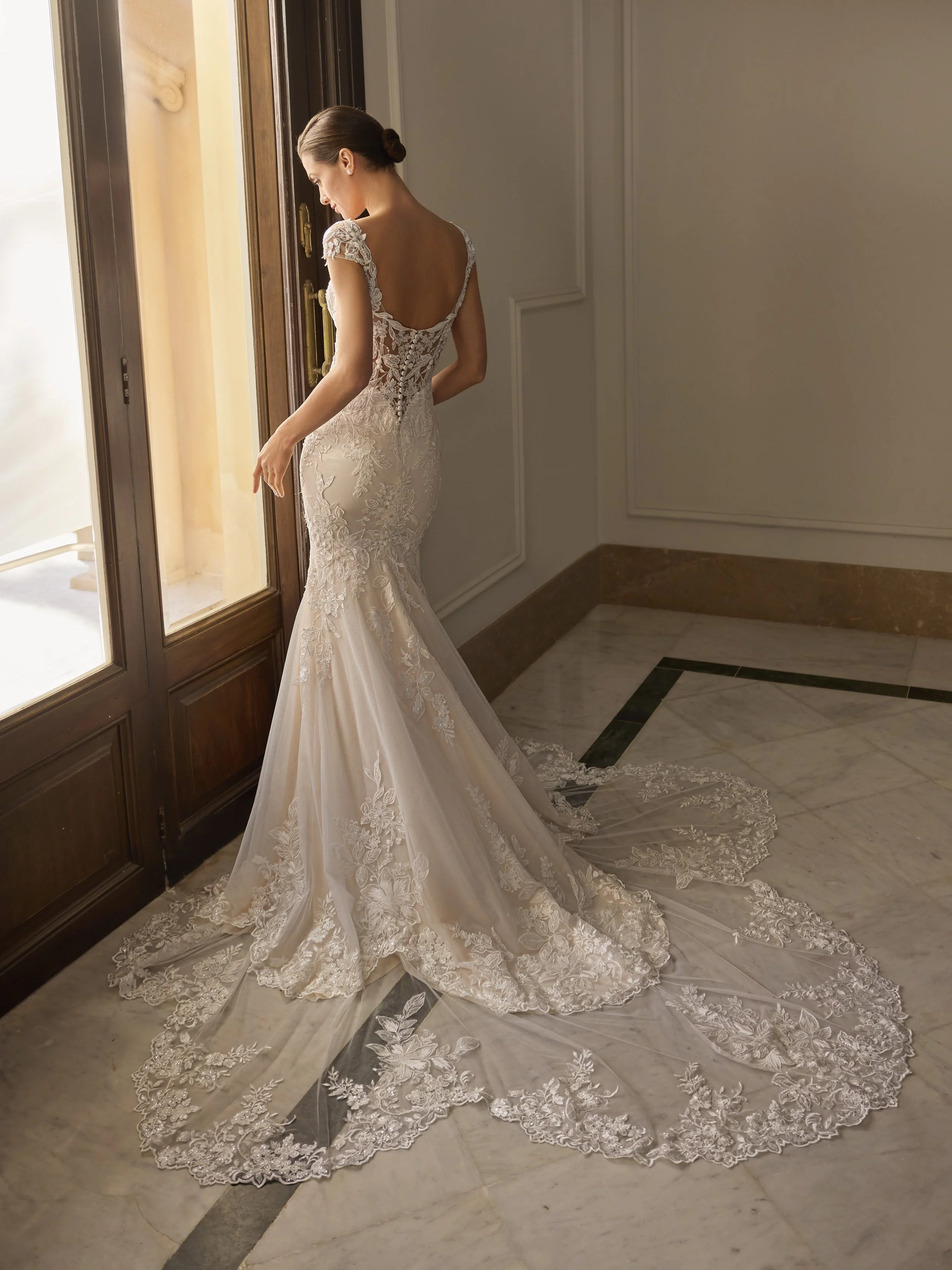 Ahfua by House of St Patrick, available at The Art of Bridal exclusively in Queensland. Your bridal destination.