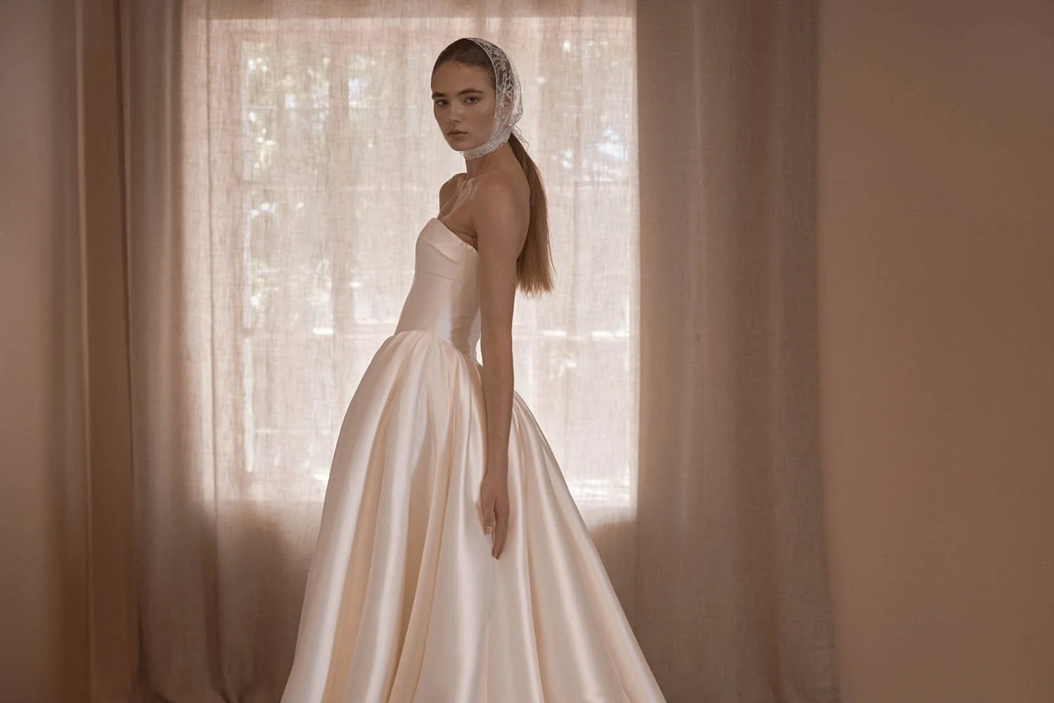 Victorie by Vagabond Bridal, Available exclusively at The Art of Bridal, bridal boutique in Brisbane, Queensland. Perfect for brides searching for a minimalist wedding dress that feels effortlessly modern yet timeless, Victoire is ideal for those dra