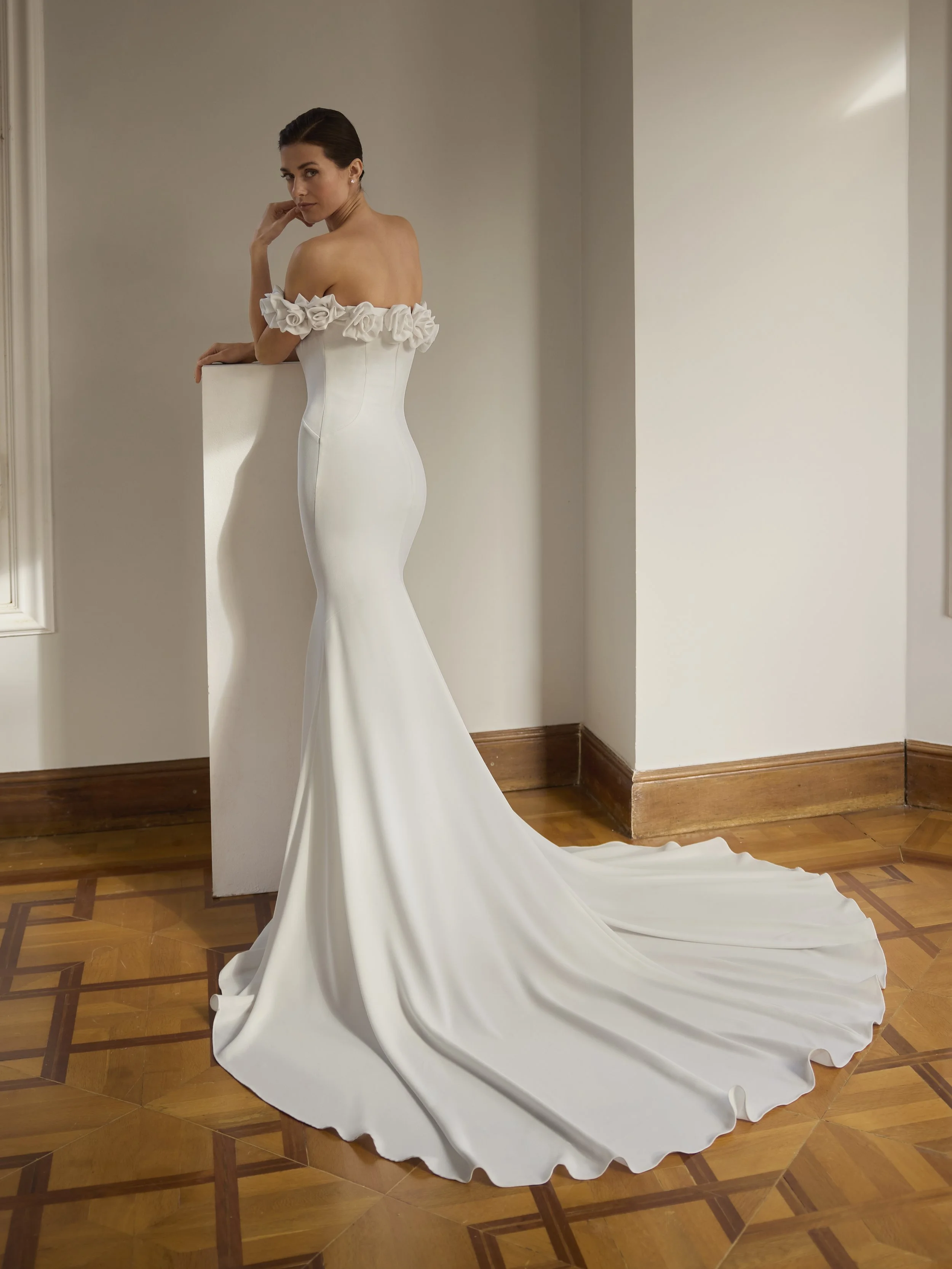 Emiliame by House of St Patrick, available exclusively at The Art of Bridal in Wilston, Brisbane Queensland.