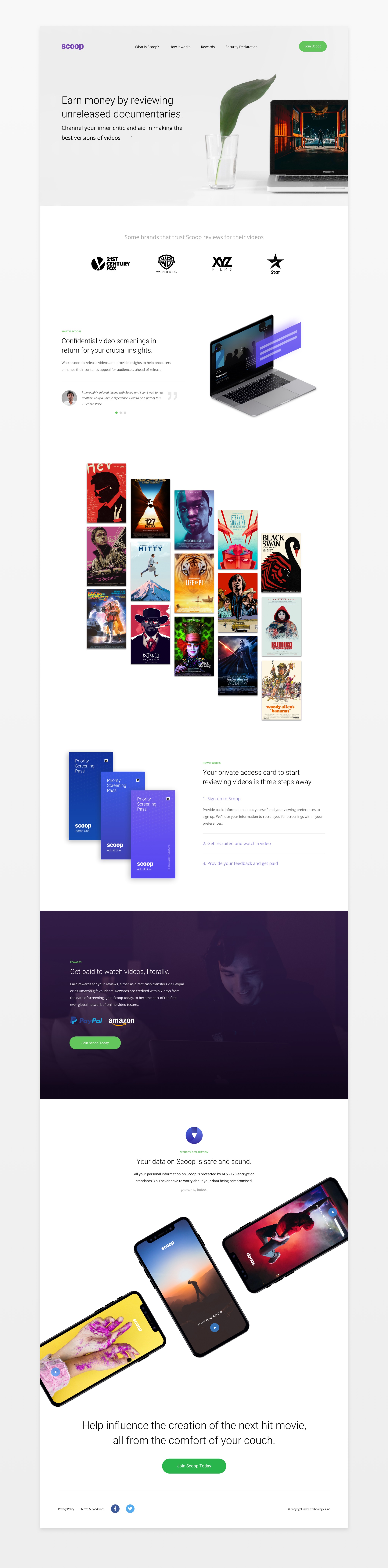 Indee Scoop Homepage