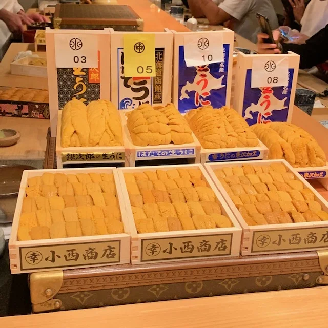 Bountiful Uni at Sushi Takamitsu