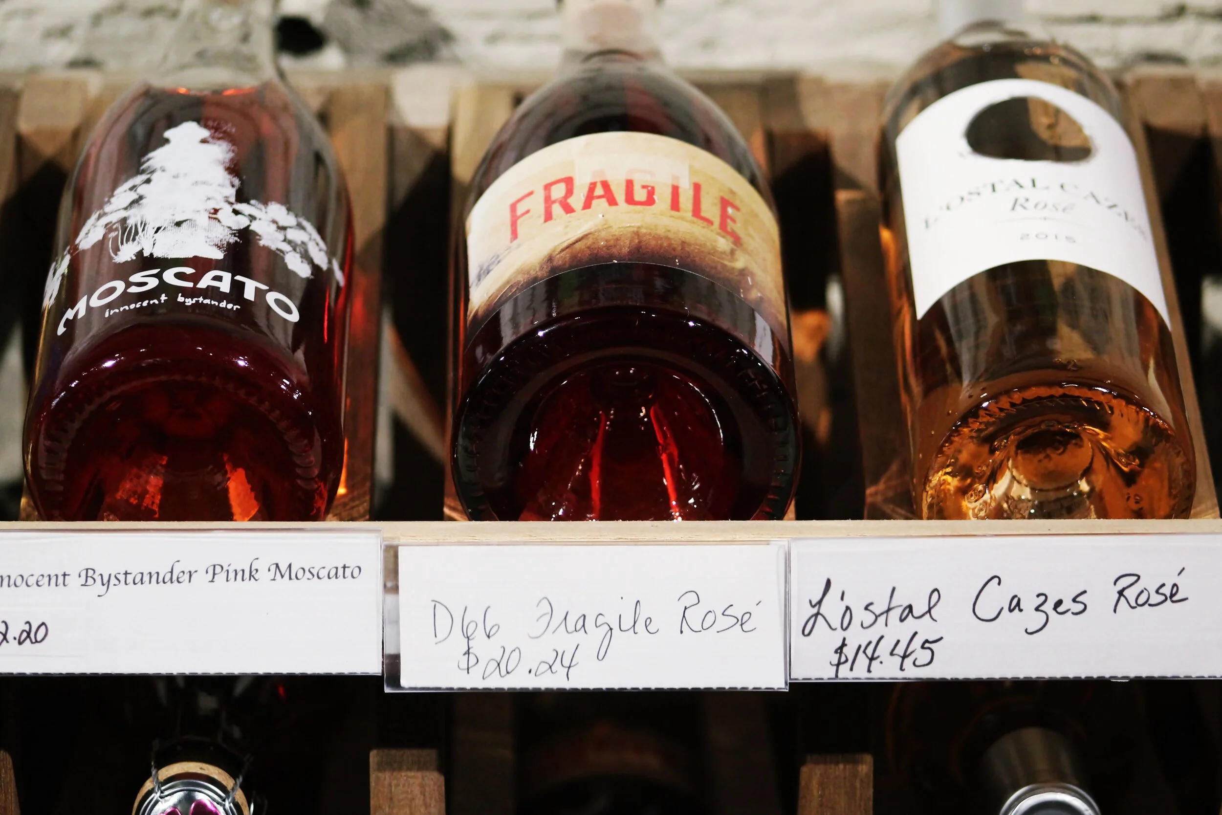 Selection of lighter reds for lighter desserts