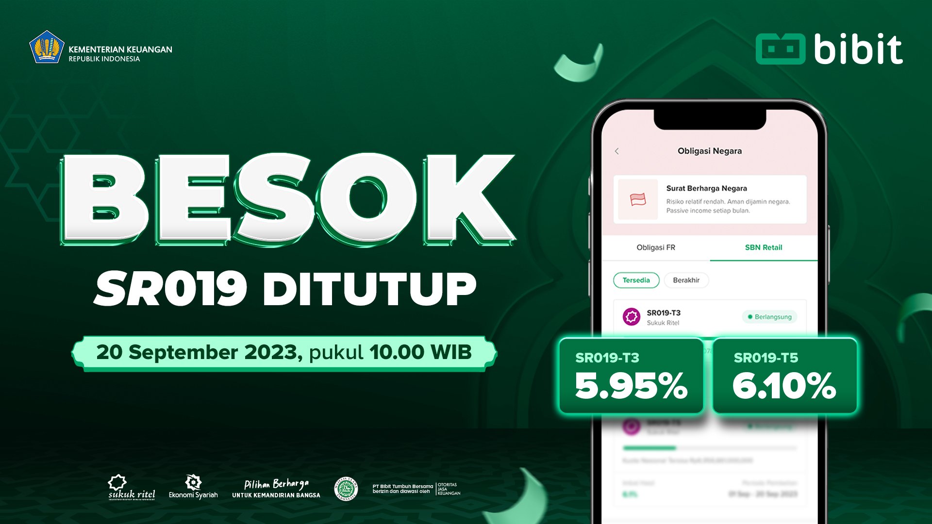 BESOK TERAKHIR! Penawaran SR019 Tinggal 1 Hari Lagi!
