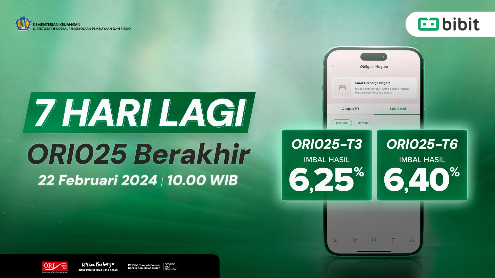 Masa Penawaran ORI025 Berakhir Seminggu Lagi!