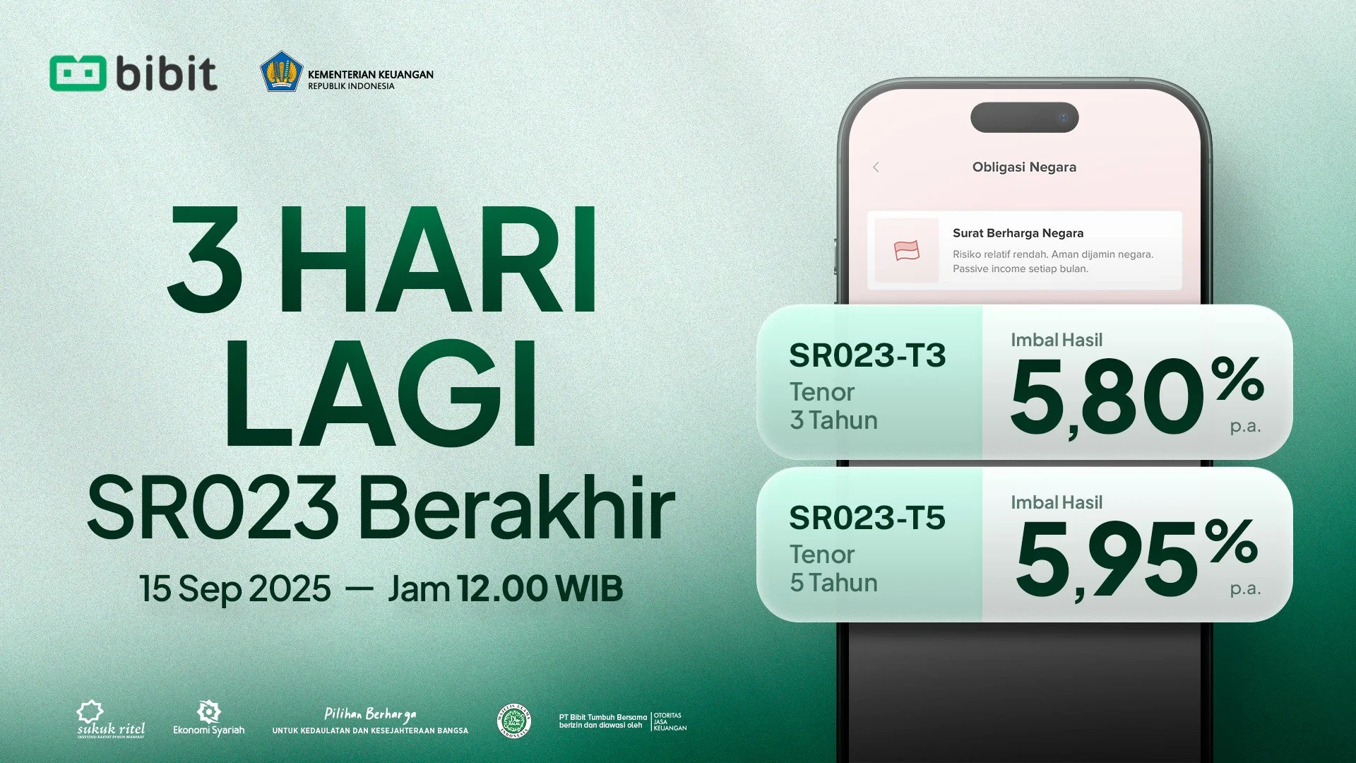 3 Hari Lagi SR023 Berakhir, Kuota Tersisa Hanya 25%