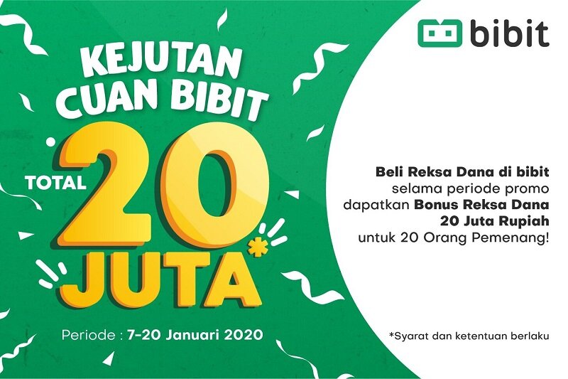 Kejutan Cuan Bibit, Menangkan Hadiah Total 20 Juta Rupiah!