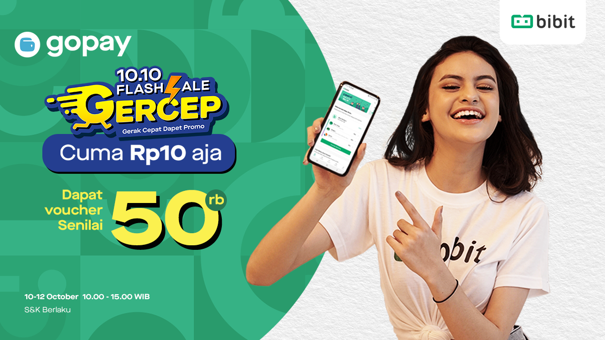 Flash Sale 10.10 ada Cashback Saldo Gopay!