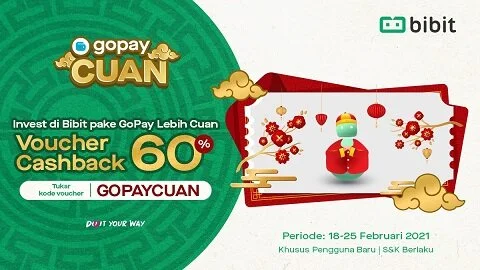 Promo Februari 2021: Invest di Bibit Langsung Cuan? Bayarnya Pake GoPay!
