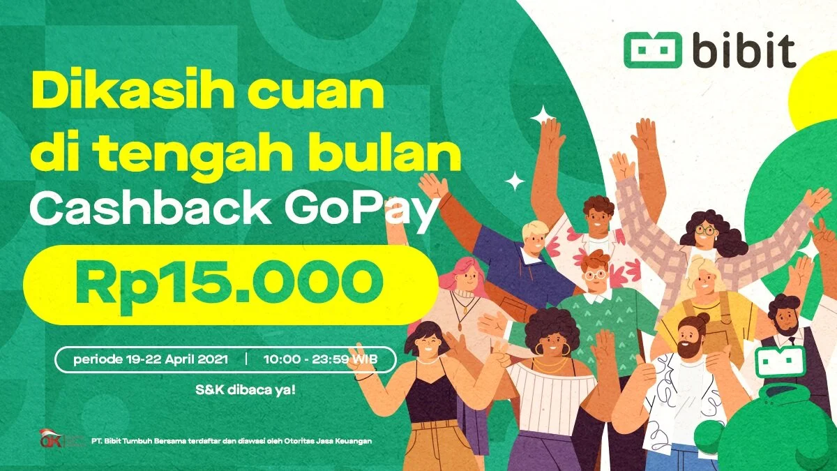 Promo April 2021: Dikasih Cuan di Tengah Bulan sama Gopay!