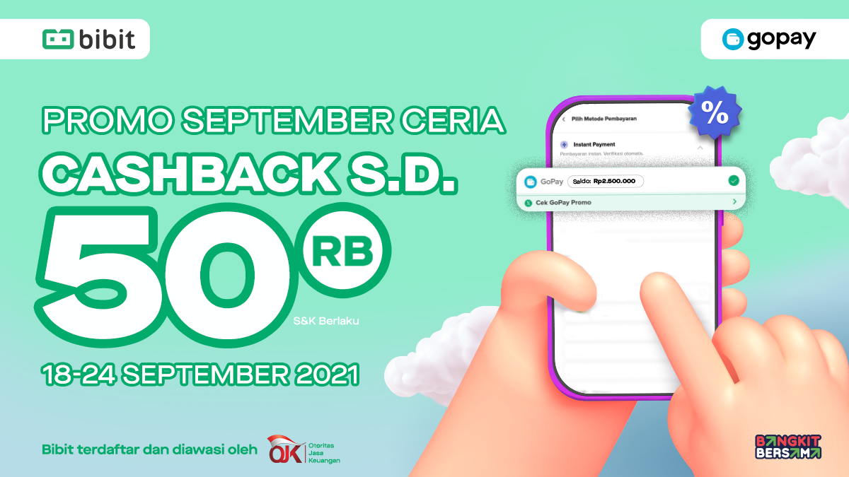 Promo September 2021: Cashback Hingga Rp 50 Ribu!