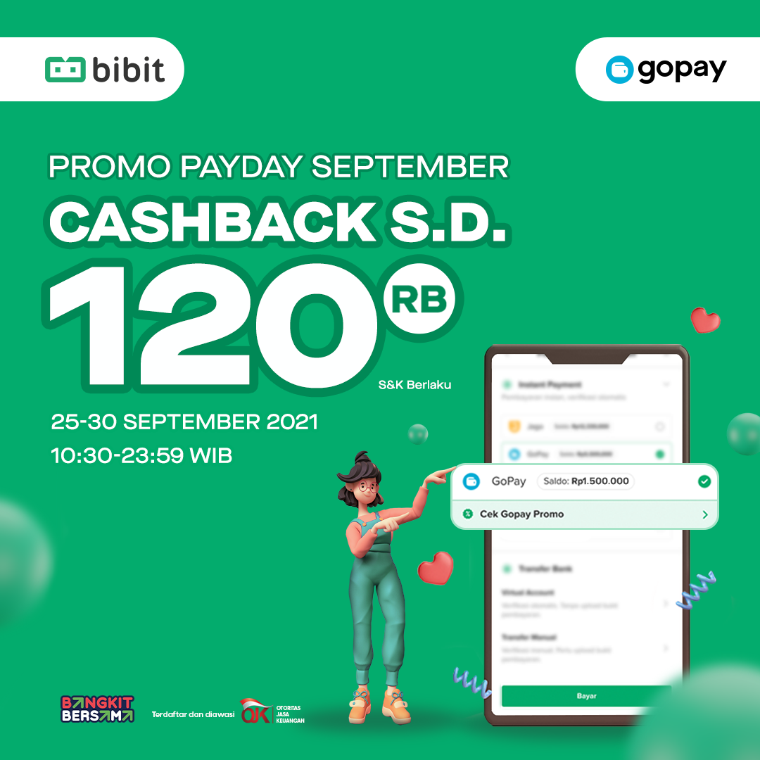 Promo September 2021:  Cashback Hingga Rp 120 Ribu!