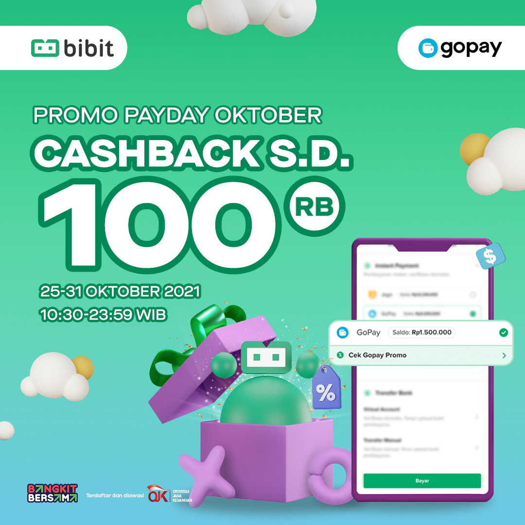 Promo Oktober 2021:  Cashback Special Dari Gopay Hingga 100 Ribu! 