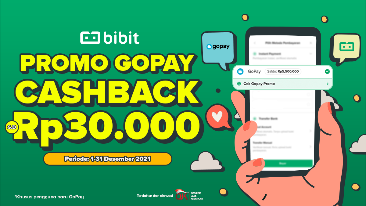  Promo Desember 2021: Cashback hingga Rp 30 Ribu dari GoPay!