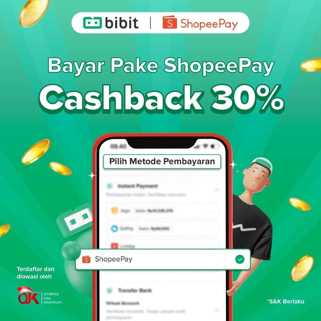 Promo April 2022:  Yeay! Nabung Pakai ShopeePay Dapet Cashback 30%