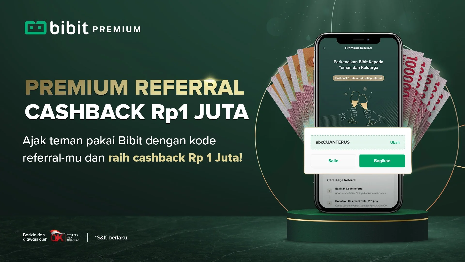 Syarat dan Ketentuan Referral Bibit Premium