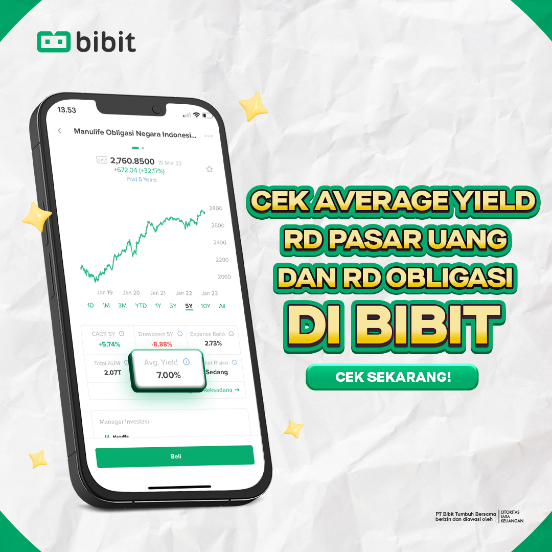 BARU! Cek Average Yield RDPU dan RDO di Bibit