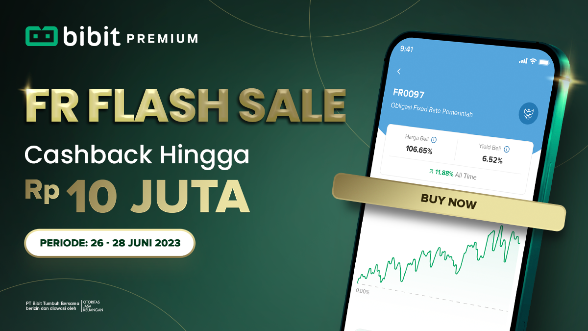 Beli Obligasi FR di Bibit Dapat Cashback hingga Rp10 Juta