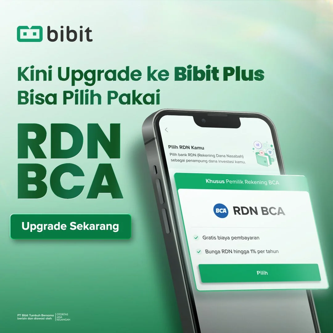 BARU! Investasi Pakai RDN BCA di Bibit! 