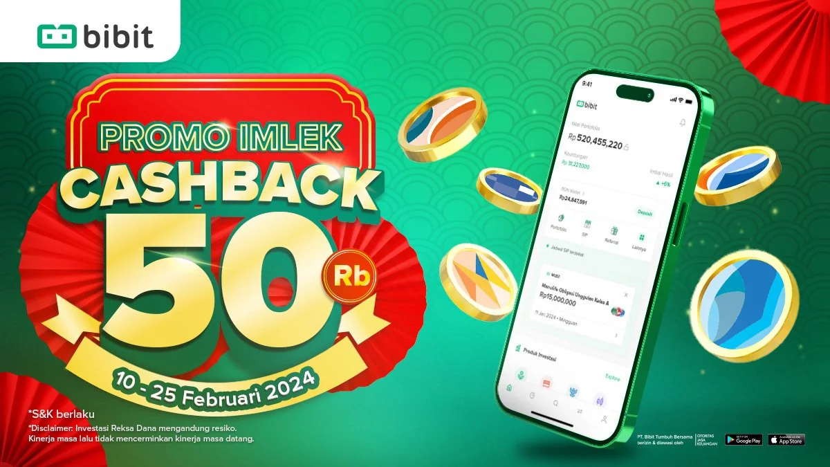 Promo Imlek 2024: Top Up Reksa Dana Dapat Cashback 50 Ribu