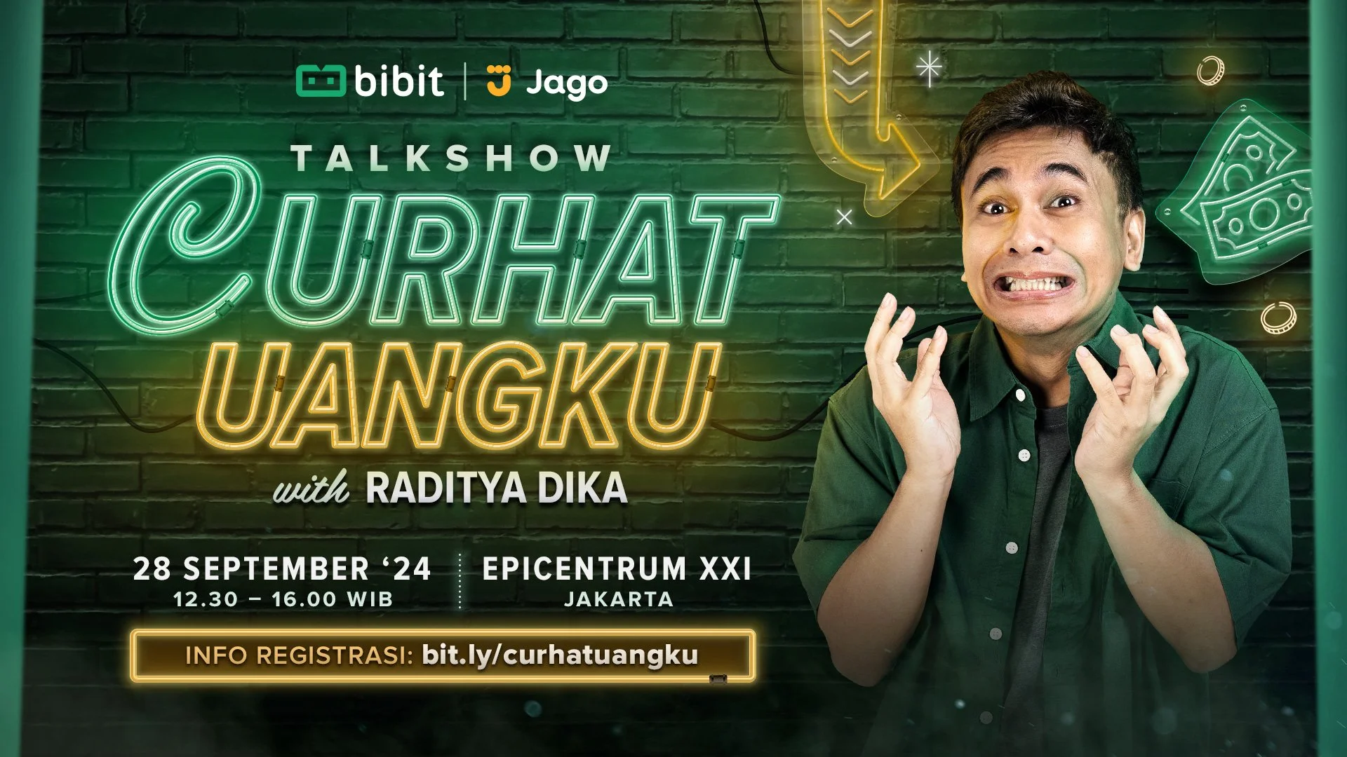 Hadiri Bibit Roadshow "Curhat Uangku" dengan Raditya Dika