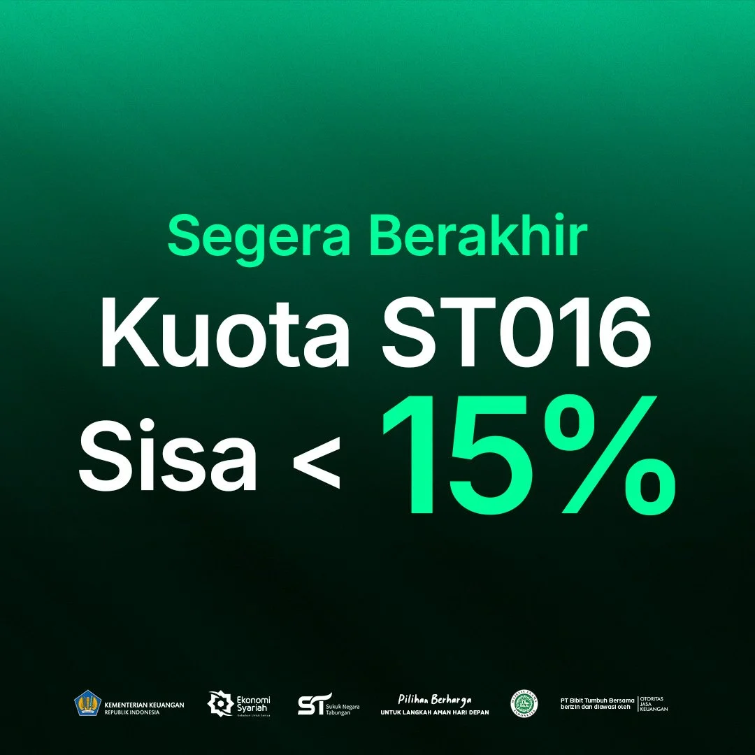 Terus Diminati, Kuota SBN ST016 Kini Tersisa <15%