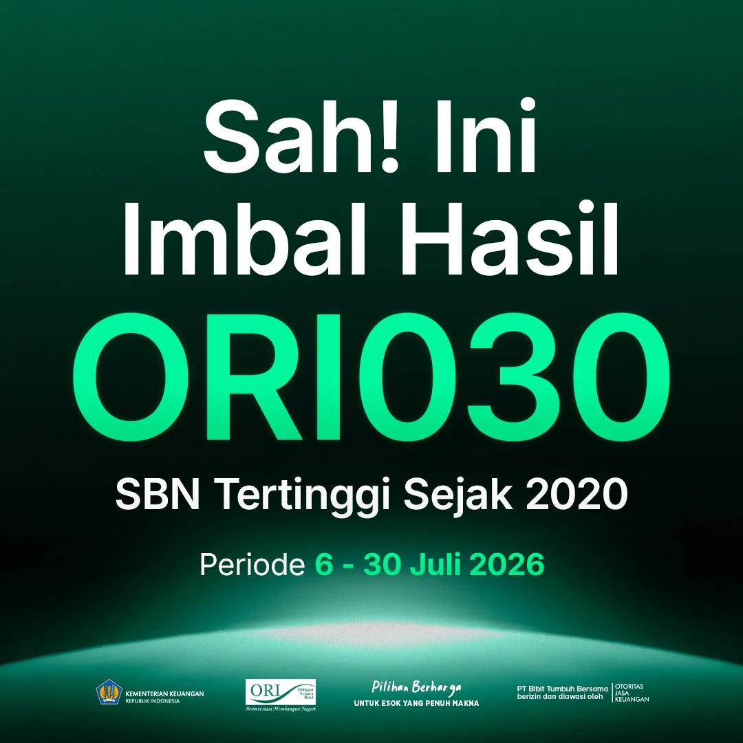 SBN ORI030: Sah! Imbal Hasil hingga 7% per Tahun Fixed Rate