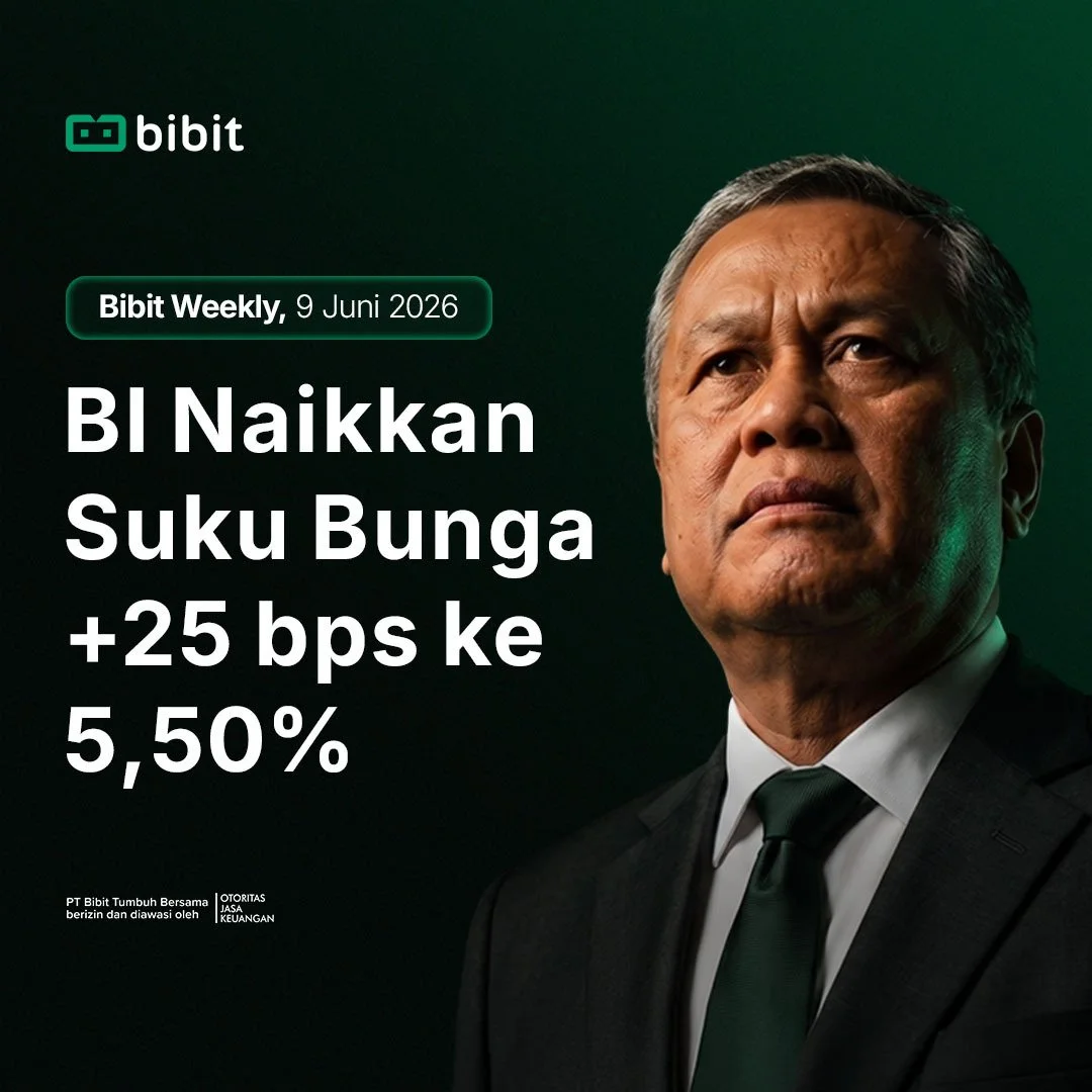 Bibit Weekly – Rupiah Sentuh 18.190, BI Naikkan Suku Bunga +25 bps ke 5,50%