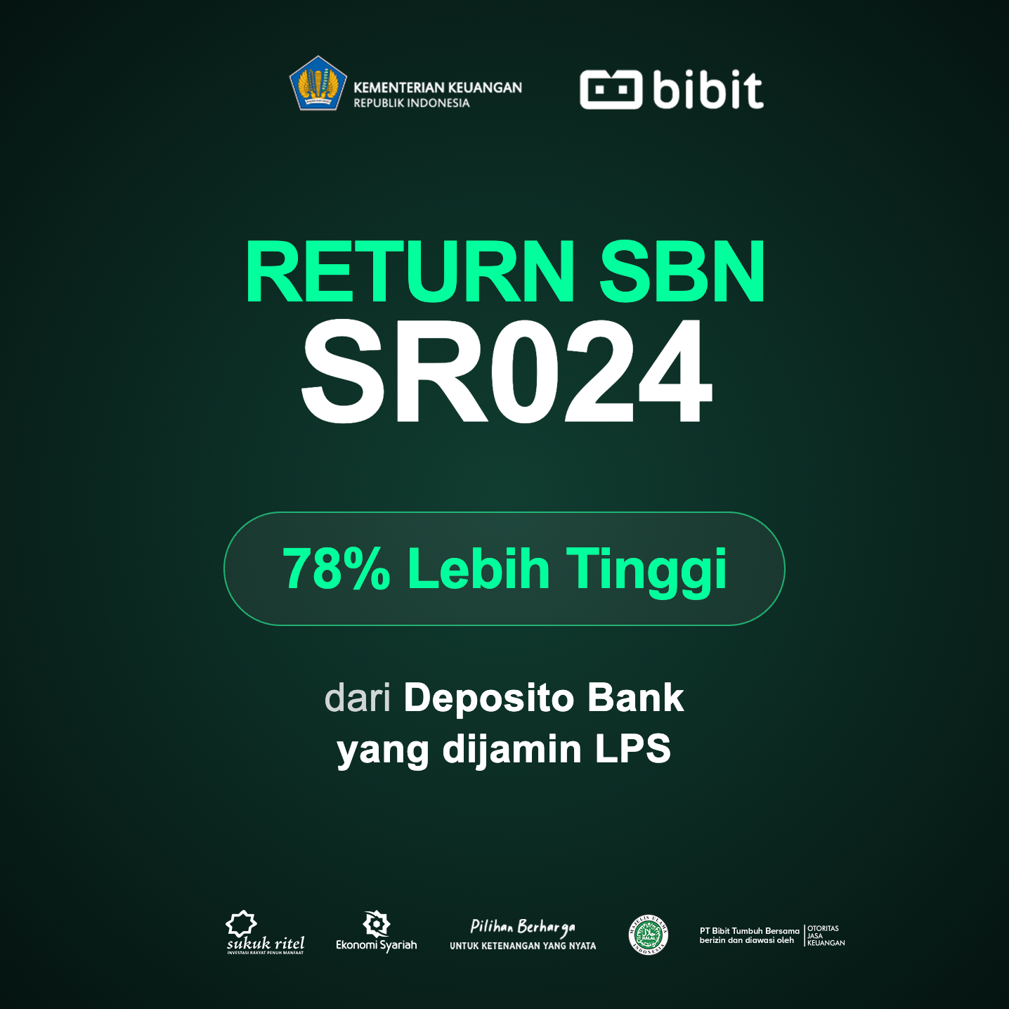 Return SR024 Lebih Tinggi 78% dari Deposito, Sama-Sama Rendah Aset Risiko