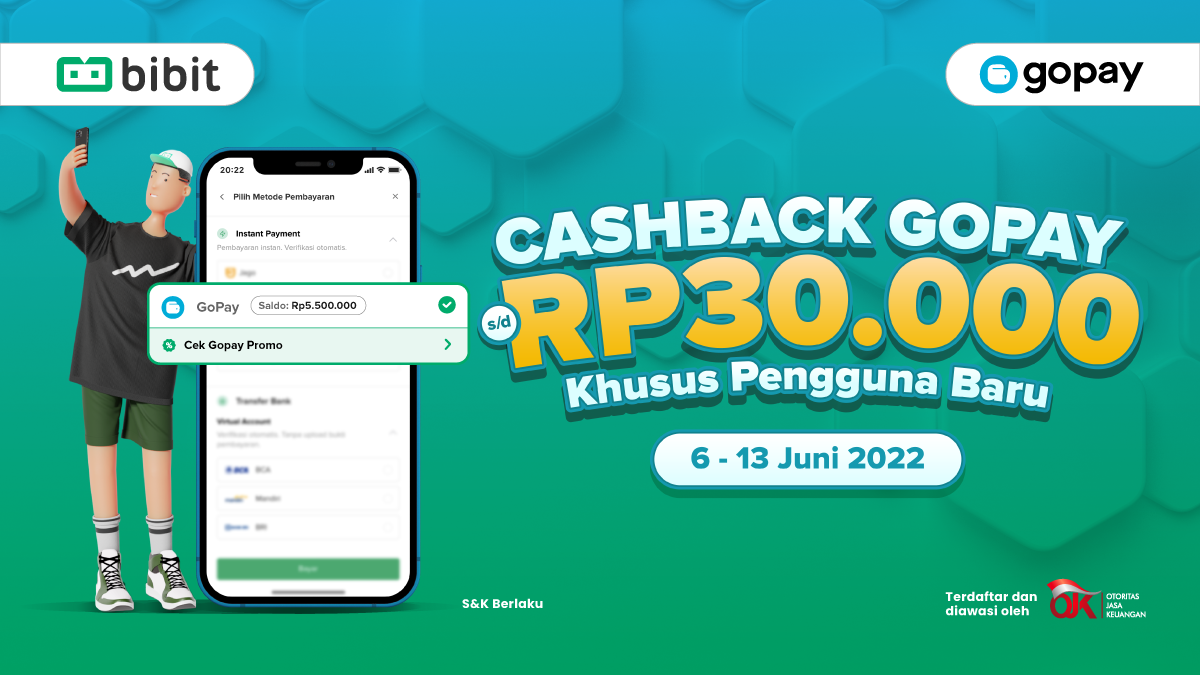 Promo Juni 2022: Pertama Nabung Pakai GoPay, Dapat Cashback Rp30 Ribu!