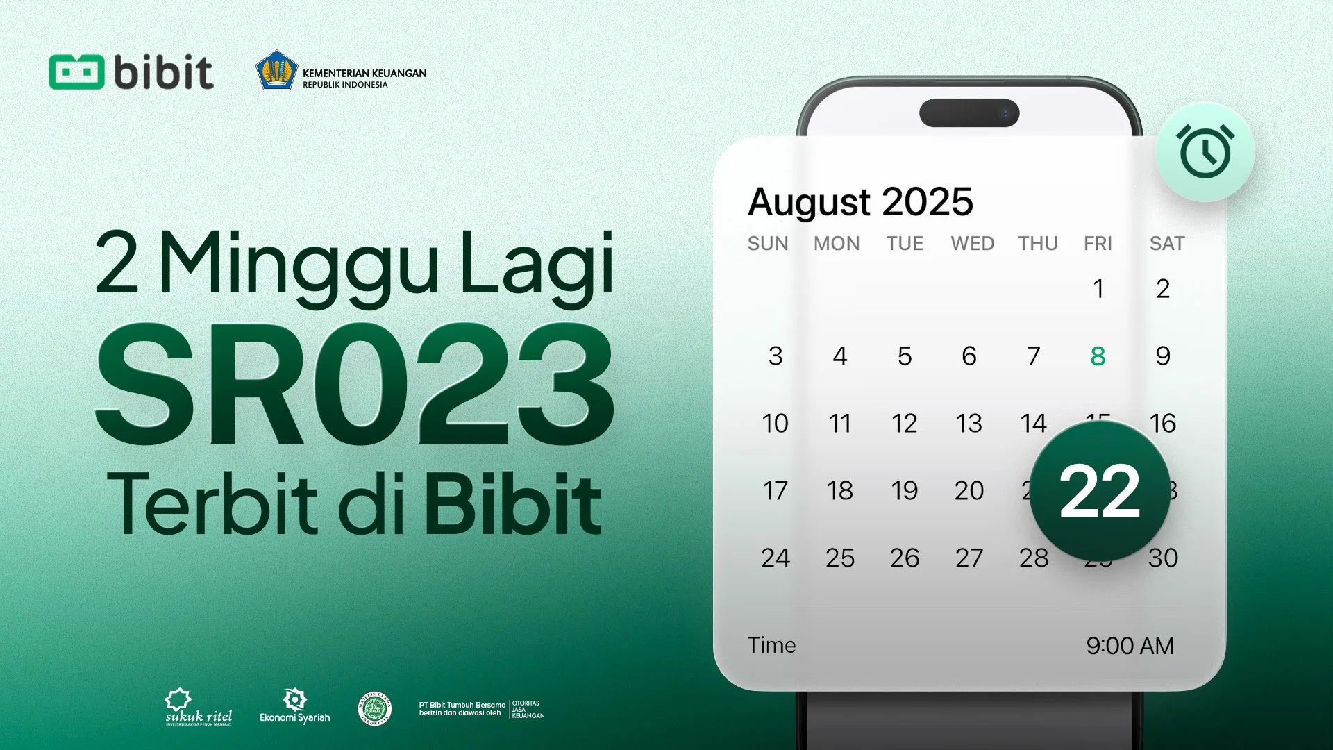SBR014 Berakhir, SBN Selanjutnya SR023 Terbit 2 Minggu Lagi