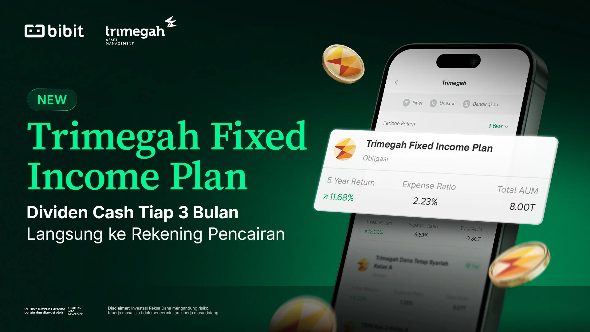 Baru! Reksa Dana Trimegah Fixed Income Plan: Beri Dividen Cash Tiap 3 Bulan