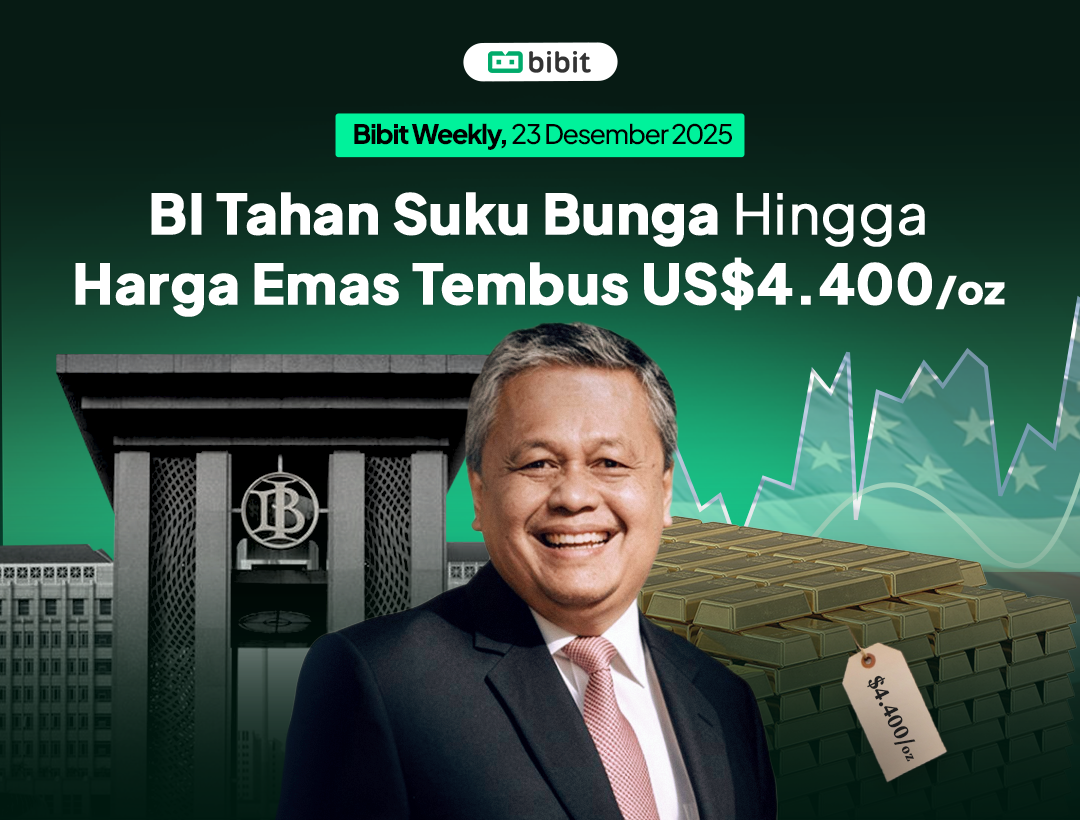 Bibit Weekly – BI Tahan Suku Bunga hingga Harga Emas Tembus US$4.400/oz