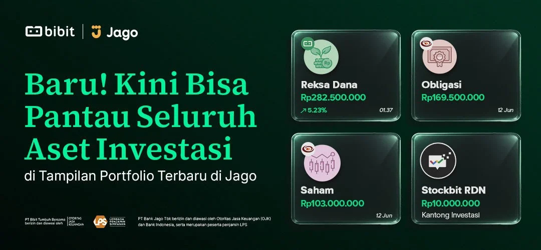  Bibit x Jago: Tampilan Portofolio Terbaru di Jago