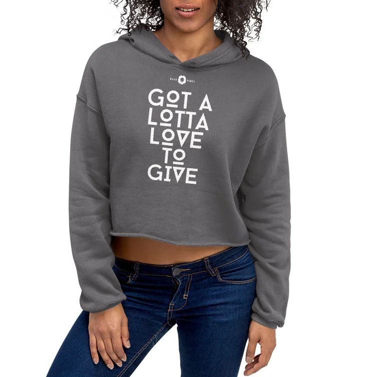 CROP HOODIE GRAY