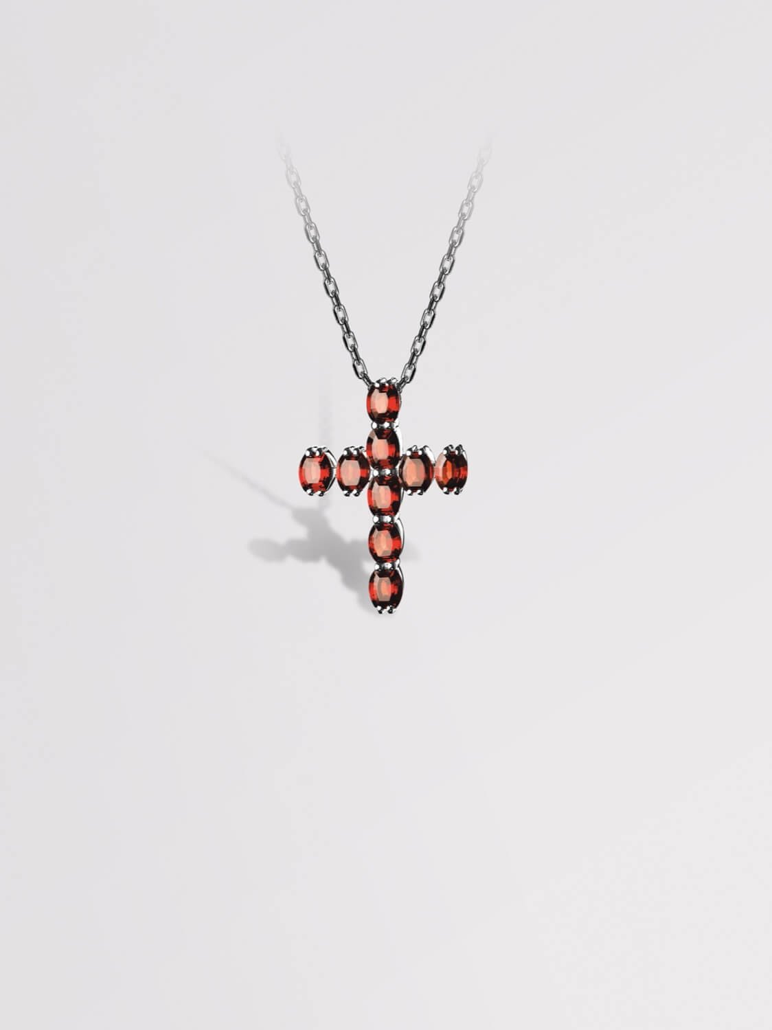 Red Small Cross Pendant