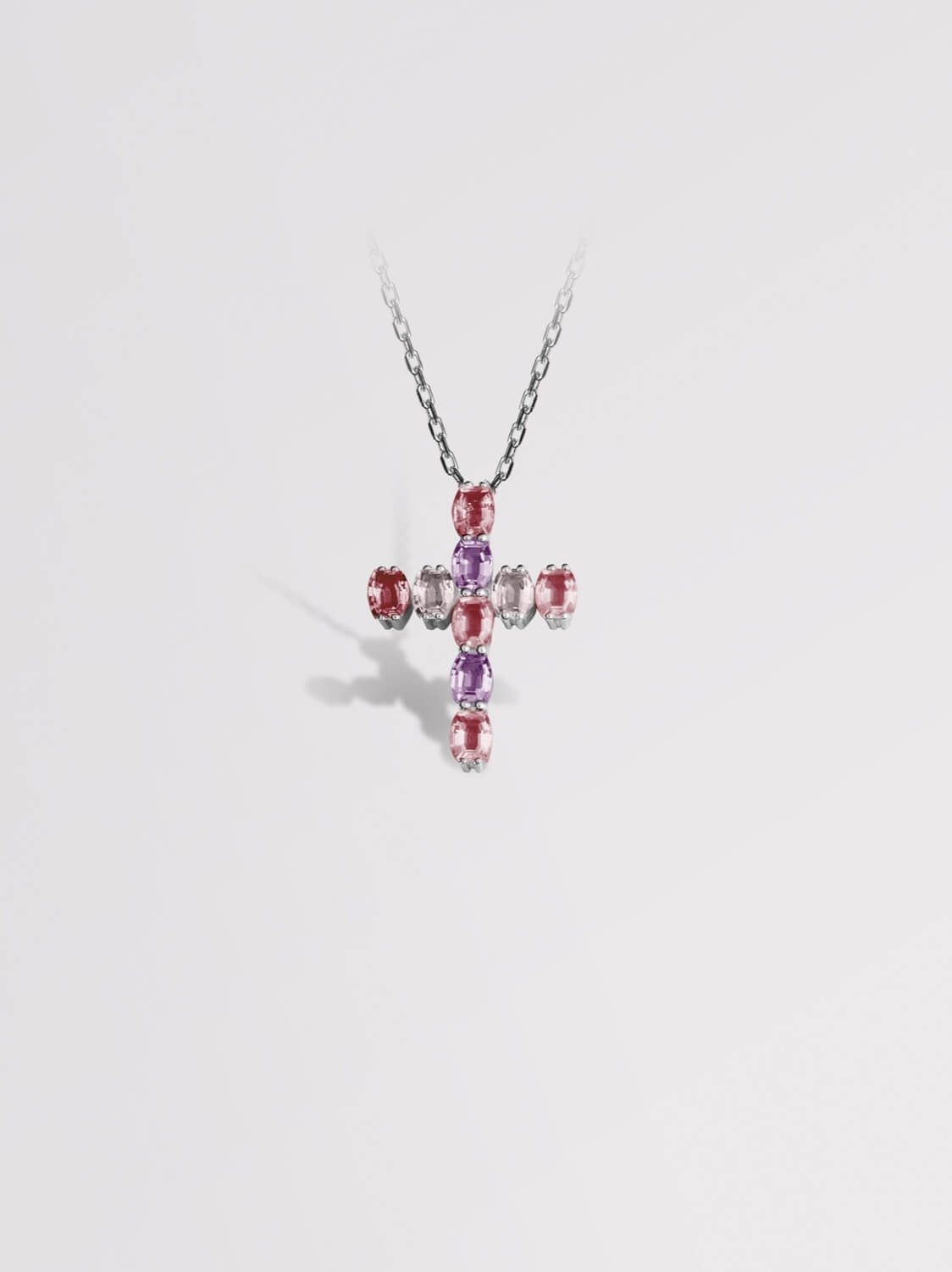 Purple Small Cross Pendant