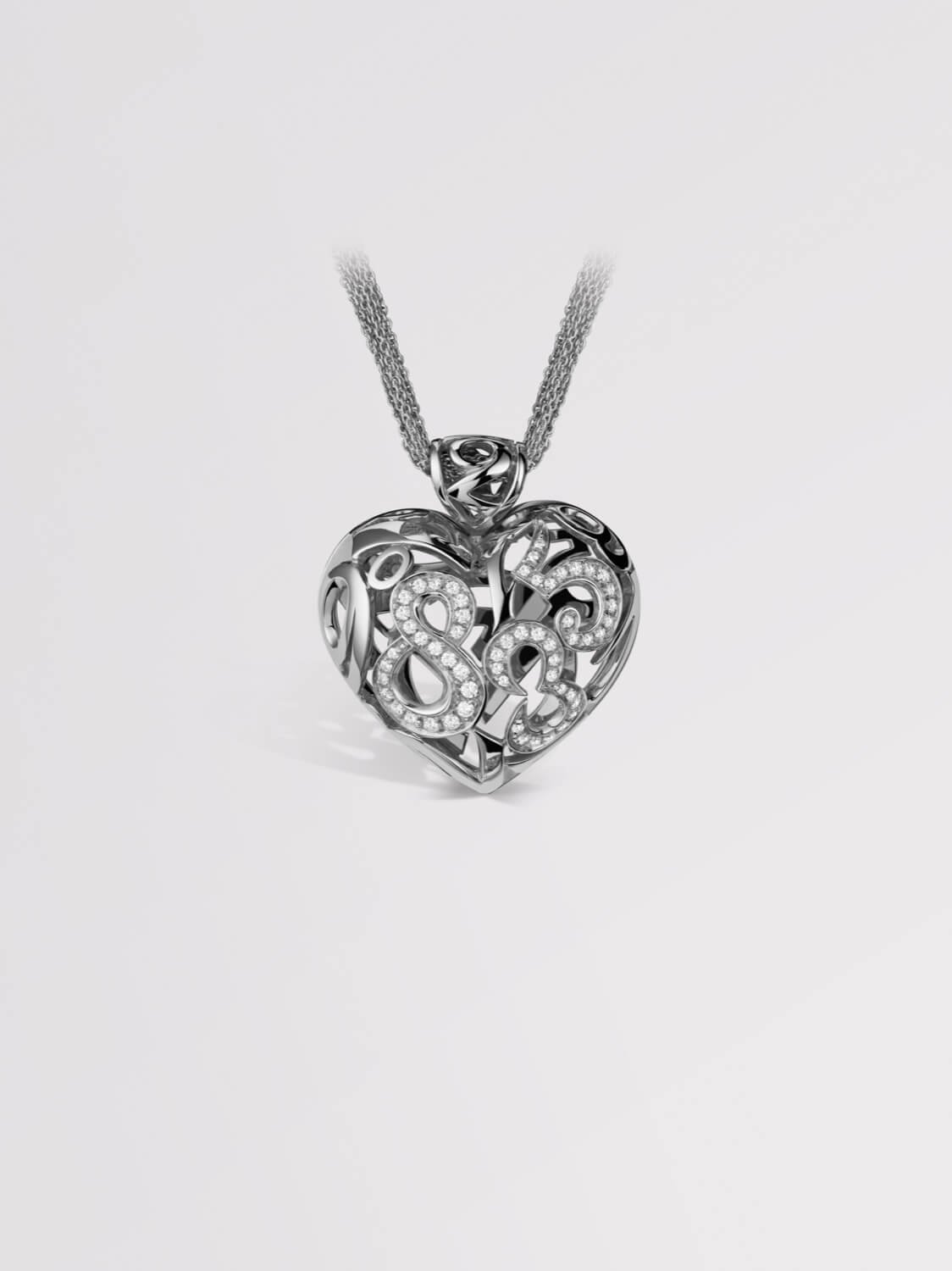 Talisman Heart Large Diamond Pendant