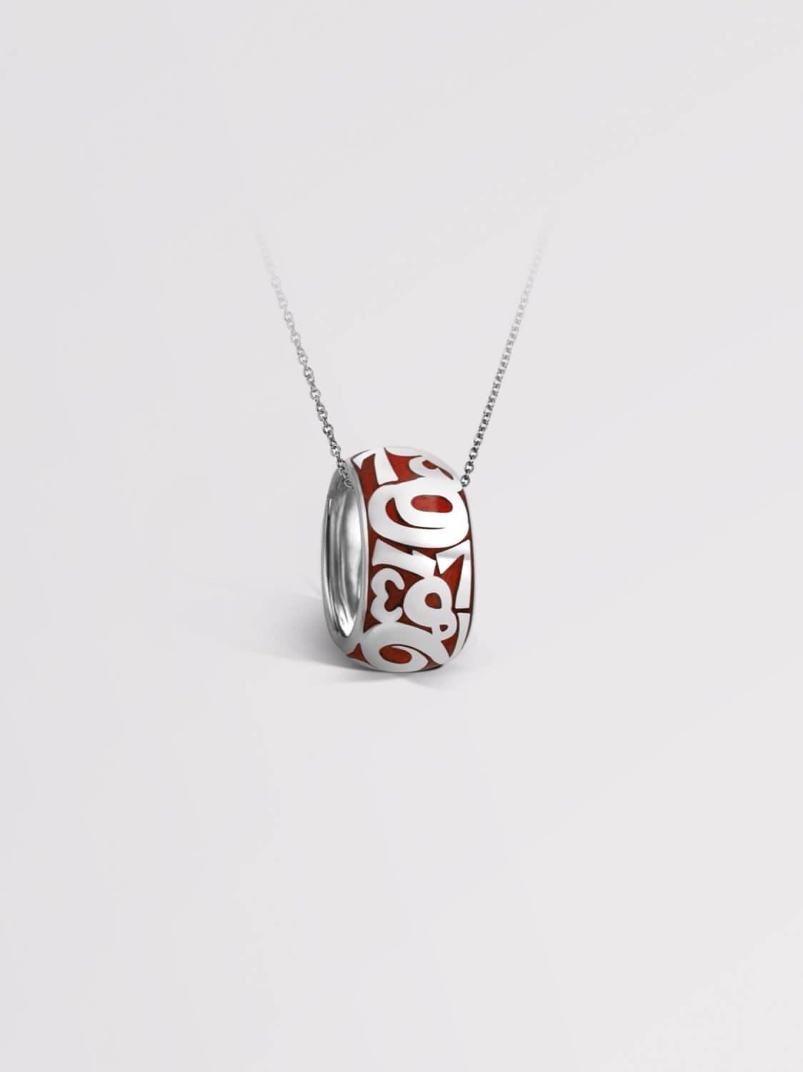 Red Enamel Talisman Pendant