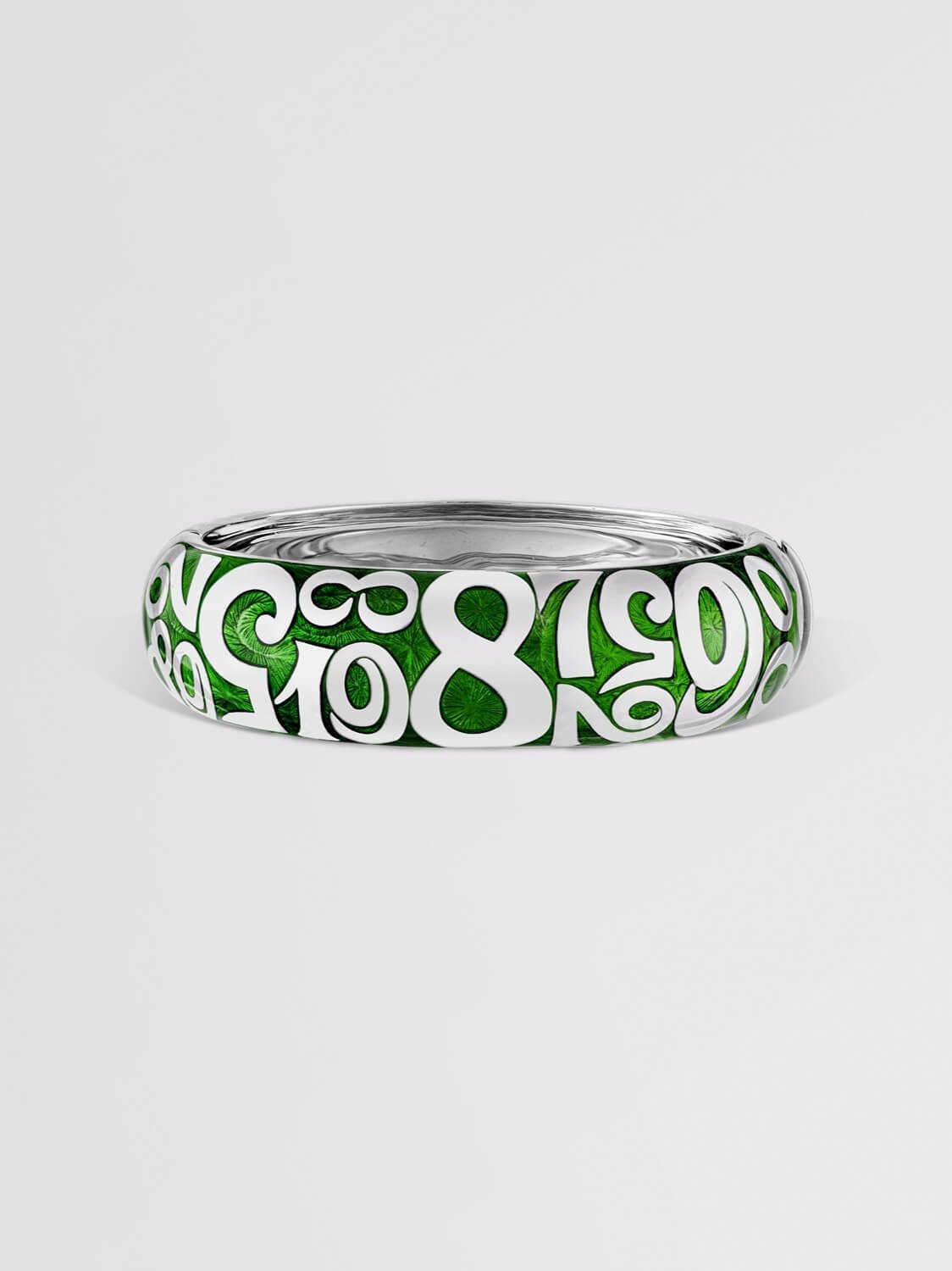 Green Enamel Talisman Bracelet