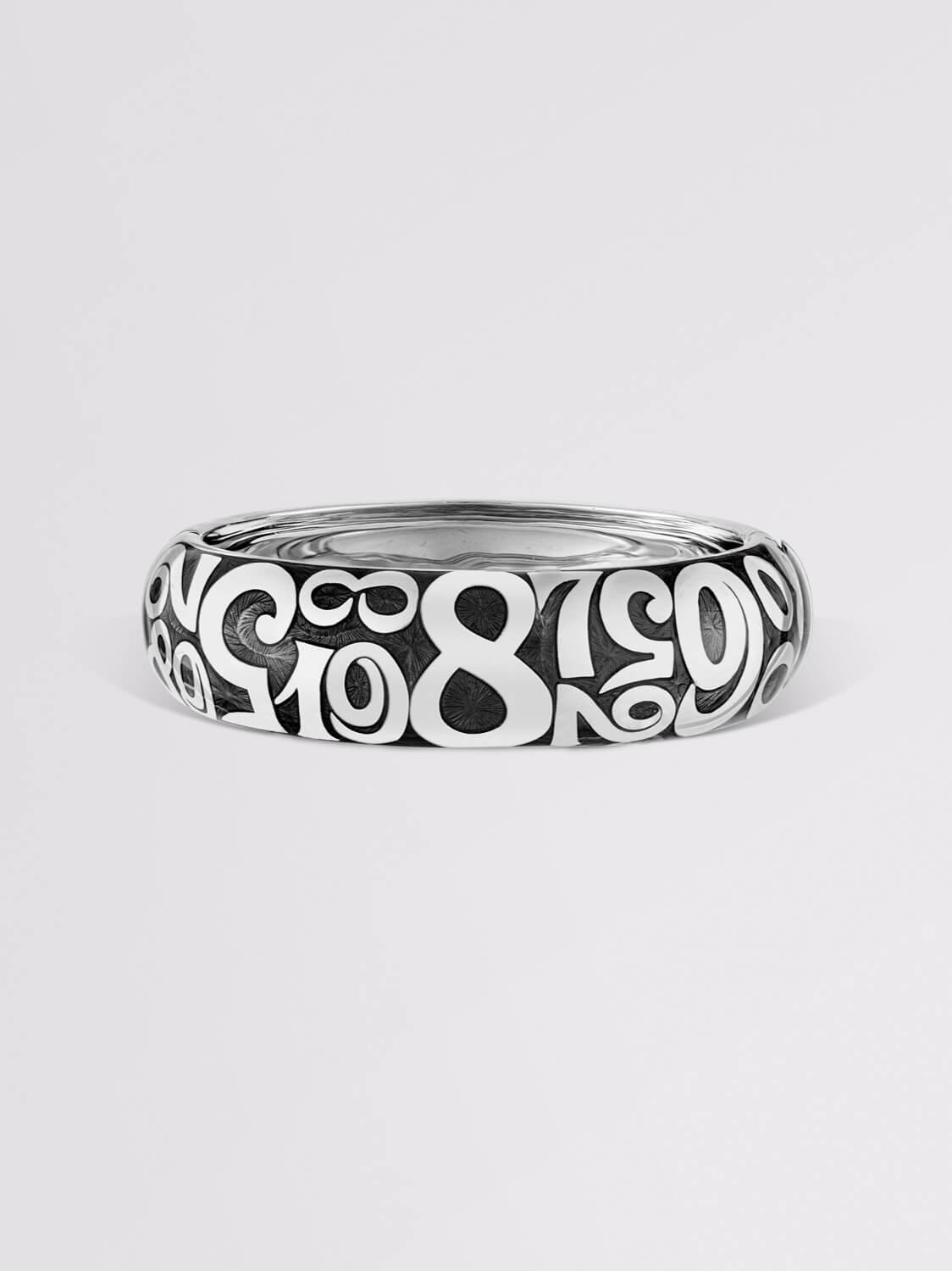 Black Enamel Talisman Bracelet