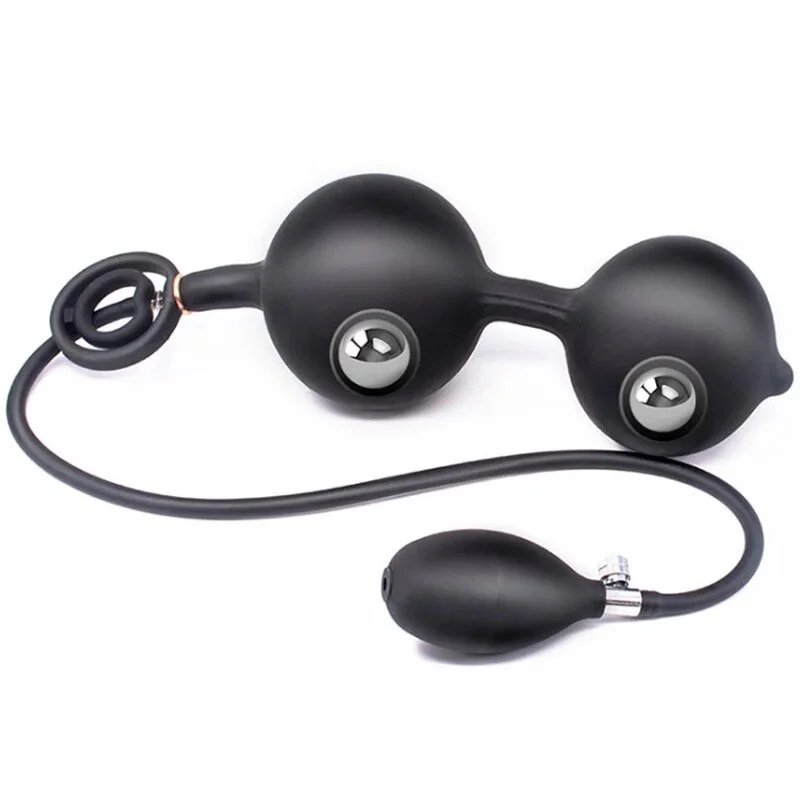 Inflatable Butt Plug Anal Beads + Cock/Ball Rings  Hercules BDSM